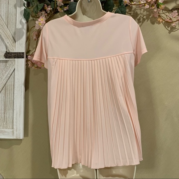 Jones New York | Pretty pink shirt with pleated back | Sz S - Picture 2 of 8